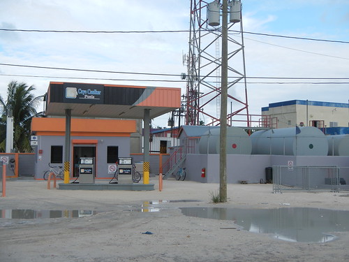Gas station on Caye Caulker
