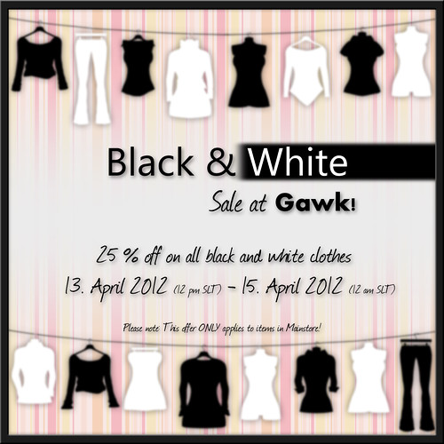 Gawk! Black and white sale by ρʀίɳсєѕѕ Sοɑρɦу