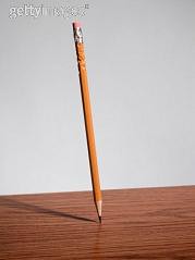 mechanical equilibrium: pencil stable equilibrium