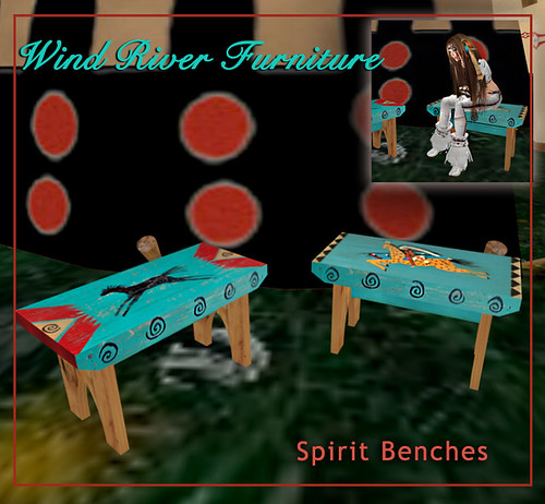 Spirit Benches by Teal Freenote