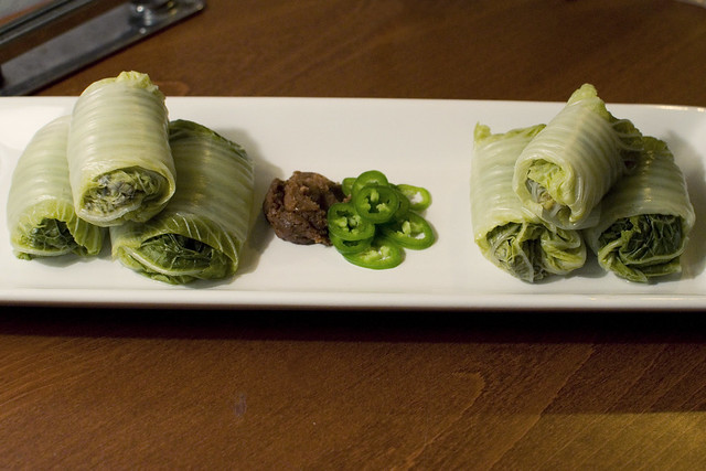 Korean cabbage wraps