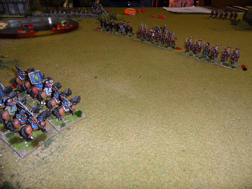 Driving the British cavalry from the field