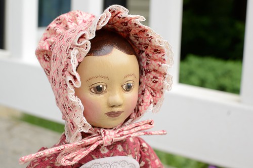 Finished GW Izannah Walker Inspired Doll's Bonnet
