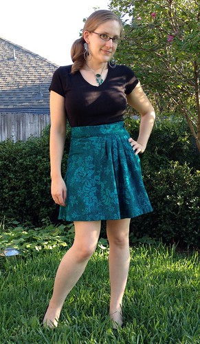 Emerald Wrap Skirt Refashion