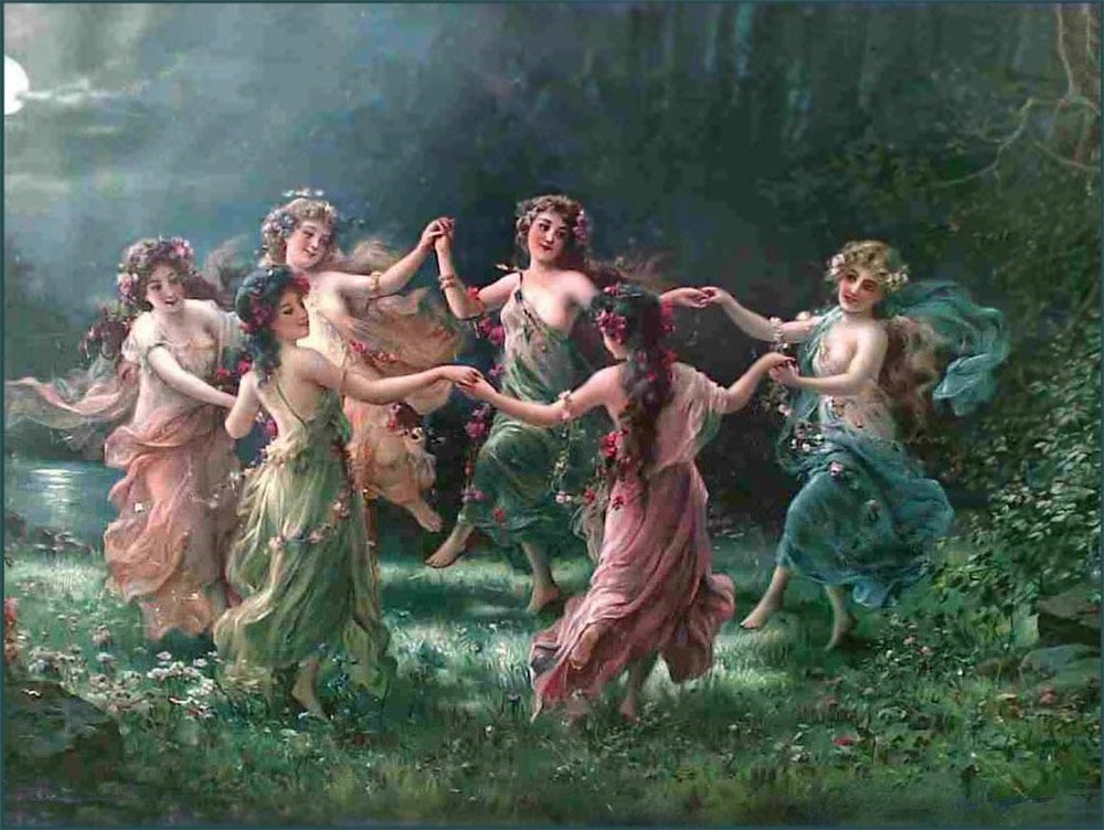 Fairy Dance by Hans Zatzka (1859 - 1945)