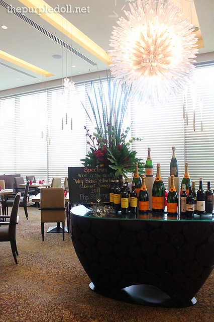 Display of Wines at Spectrum Fairmont Hotel