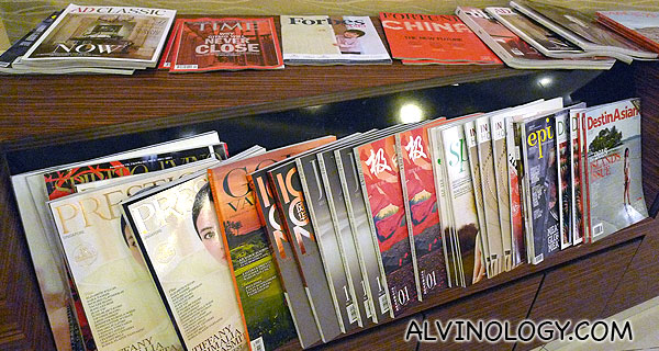 Wide selection of magazines for your reading pleasure 