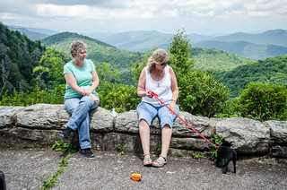 Laura and Amy at Blue Ridge Parkway