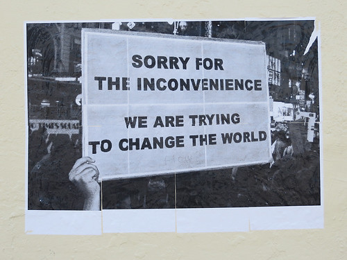"SORRY FOR THE INCONVENIENCE... by Newtown grafitti