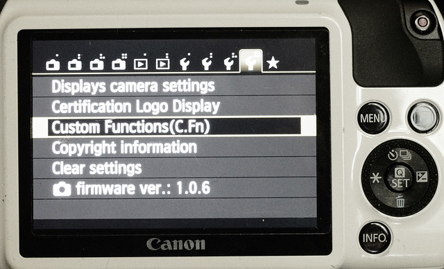 Settings of Canon EOS M for pinhole photography 3/4