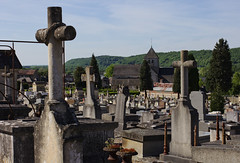 Church Saint-Germain and cemetery of Pont-Audemer in Saint-Germain-Village
