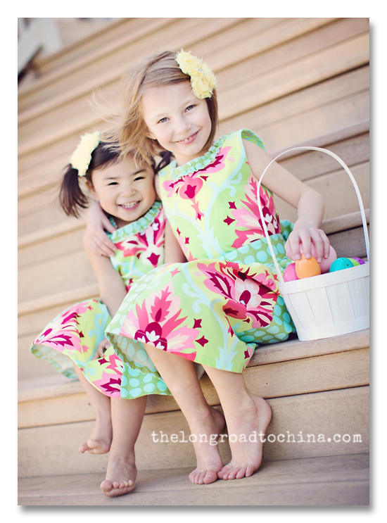 The girls in their Easter Dresses BLOG