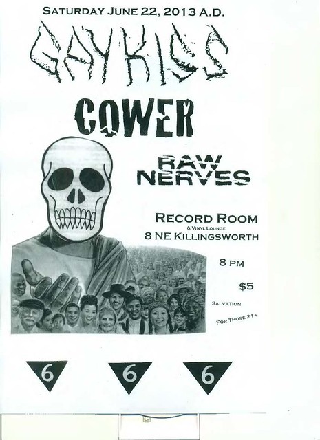 6/22/13 GayKiss/Cower/RawNerves