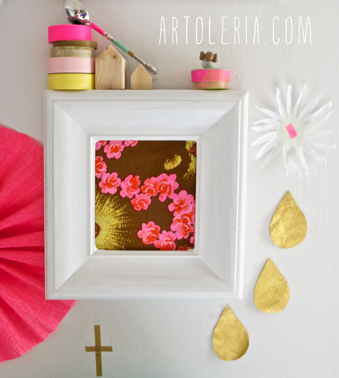 washi tape and frame 