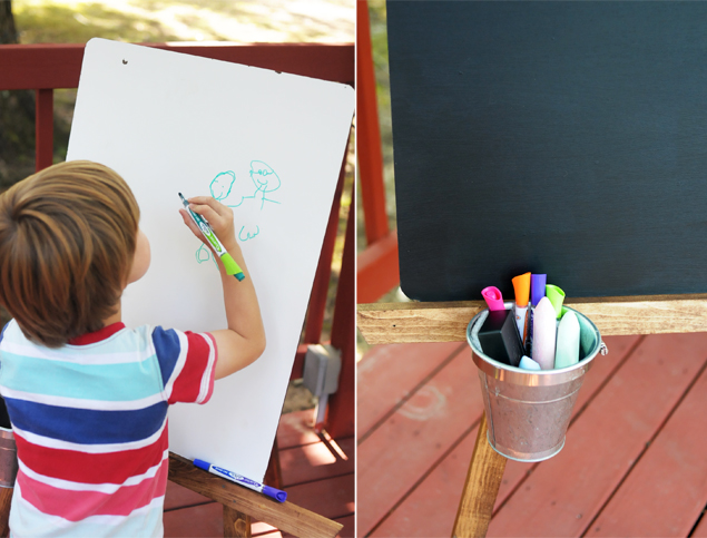 DIY Kids' Art Easel - Kaelah Bee