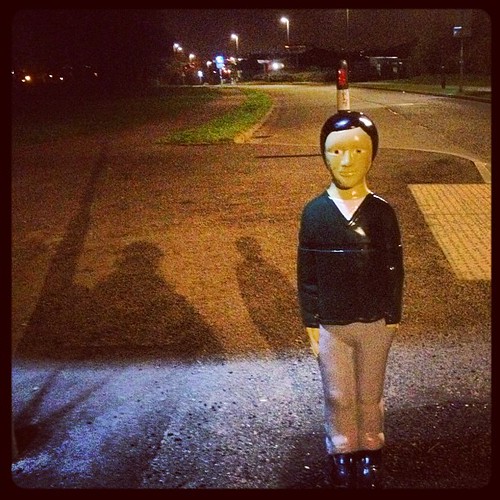 Scary Kid Road Safety Statue 2