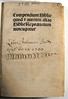 Title-page with ownership inscription of Bindo de Senis: Aurea Biblia, sive Repertorium aureum Bibliorum