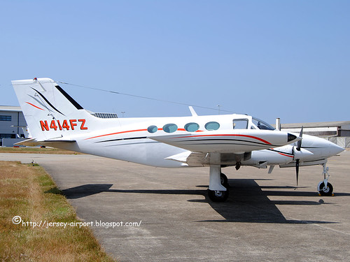 N414FZ Cessna 414 Chancellor by Jersey Airport Photography