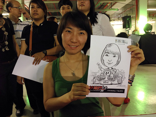 caricature live sketching for NTUC U Grand Prix Experience 2013 - 35