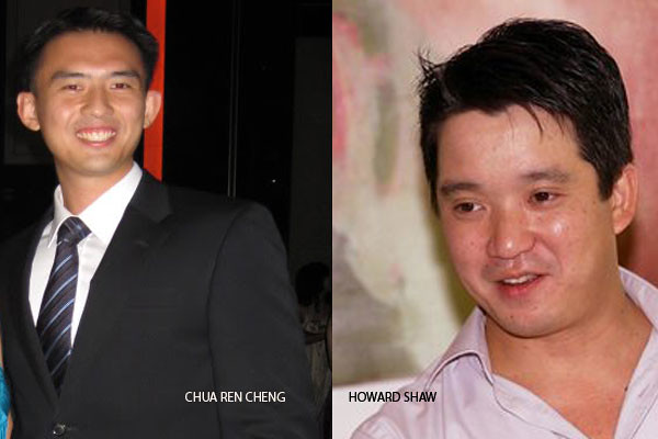 Chua Ren Cheng and Howard Shaw, two more men who were charged in court today
