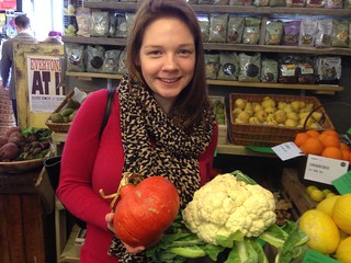 Massive Cauliflower and Pumpkin