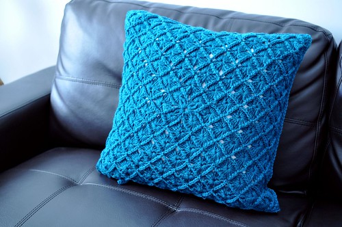fun crochet cushion cover