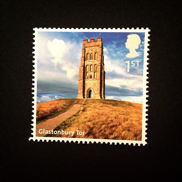 Day 12: From Far Away #glastonburytor #glastonbury #british #uk #postalsociety #postagestamp #psjune