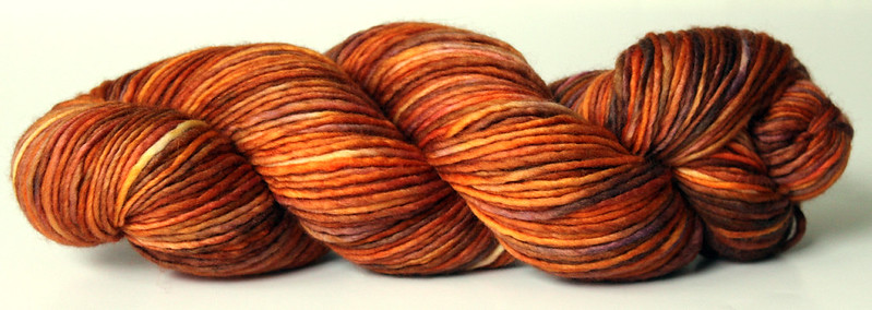 Kettle Dyed 1ply Merino Yarn ~ Orange 