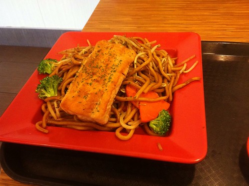 Salmon on Noodles by raise my voice