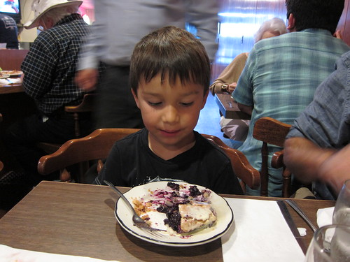 Finn's blueberry pie
