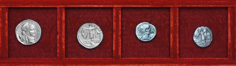 RRC 452 CAESAR LII Julius Caesar, Ahala collection, coins of the Roman Republic