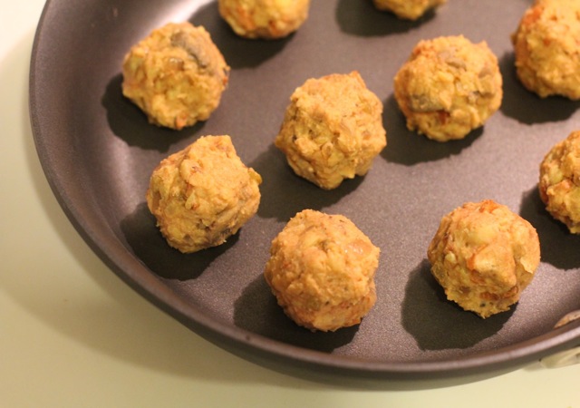 Veggie balls uncooked - by Chic n Cheap Living