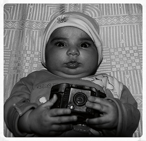 3 Month Old Nerjis Asif Shakir Inherited The Camera As Her Birthright by firoze shakir photographerno1