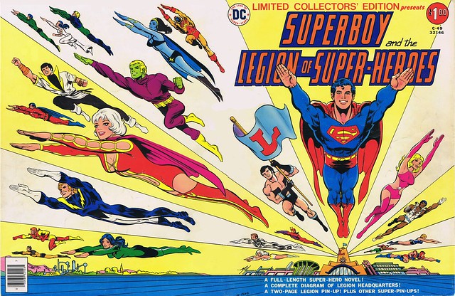 Legion of Super-Heroes Mike Grell 1976 cover from Limited Collectors' Edition C-49