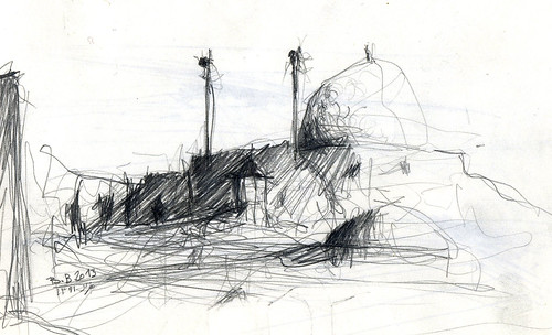 On the roof of the city (8) by Behzad Bagheri Sketches