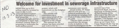 13th March 2013 Sewerage scheme could do better for other local villages