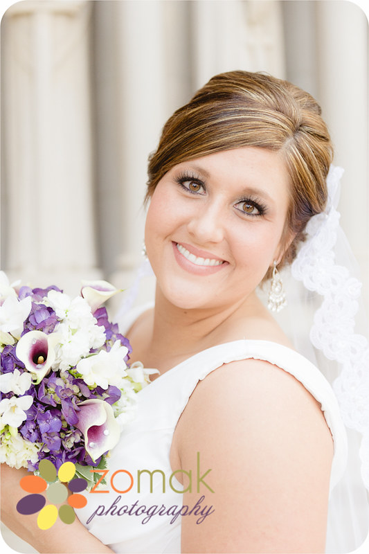 Beautiful bridal portrait at st helena cathedral