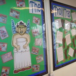 Trolls display at Penryn Junior School