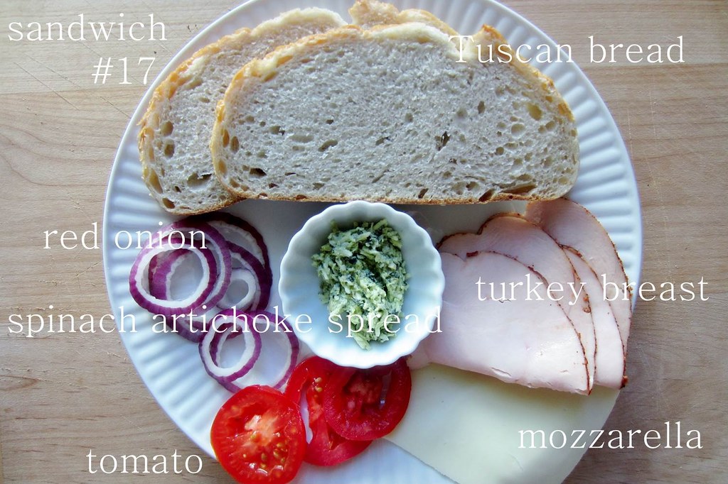 sandwich #17: turkey, spinach artichoke
