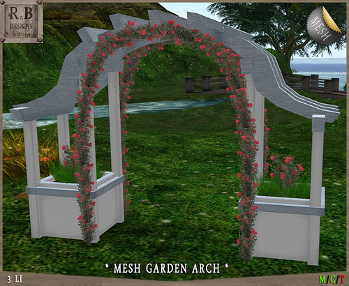 PROMO ! *RnB* Mesh Garden Arch - White (copy)