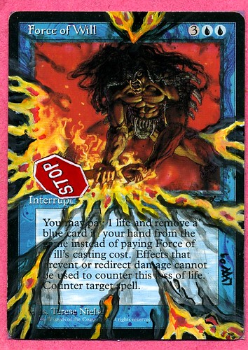 Force of Will Altered Art magic the gathering alteration