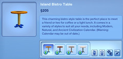Island Bistro Table
