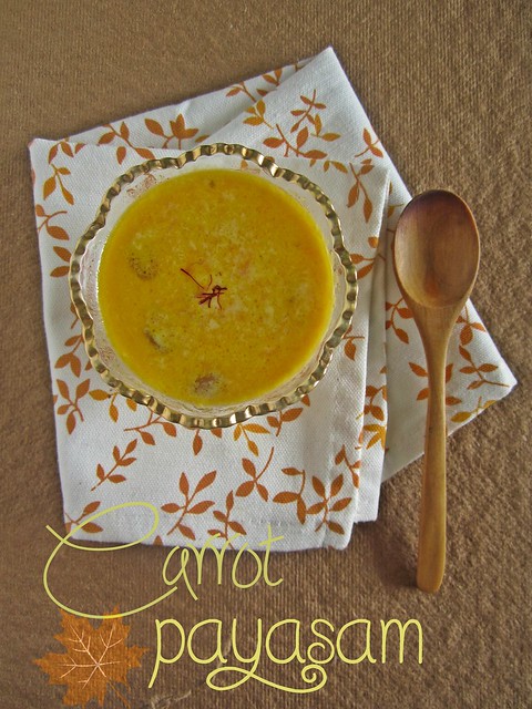 Carrot Payasam|Southern Flavours Book Review
