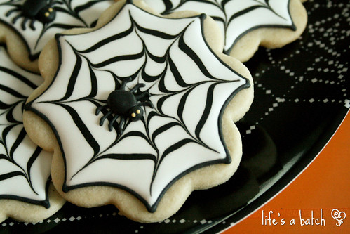 Simple Spiderweb cookies