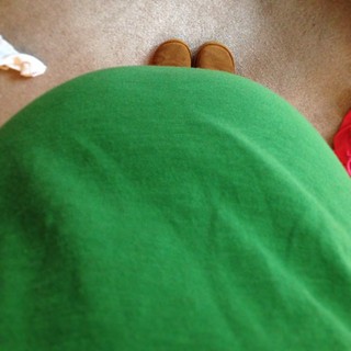 The view from here. Not shown. Leggings, glasses and messy hair. #31weeks #bellybump #dueinDecember