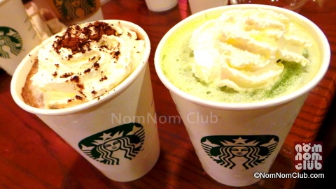 New Starbucks Frappuccino: Dark Mocha White Chocolate Pudding and Green Tea White Chocolate Pudding