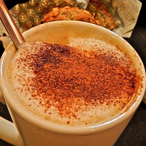 Cappuccino with Cinnamon Mmm..........(208/365) by Irene's Daily Pics