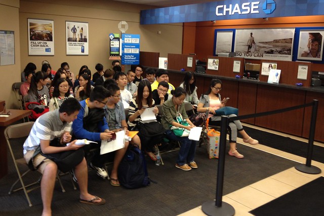 International Students at Chase Bank