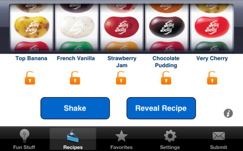 Jelly Belly Recipe Shaker App