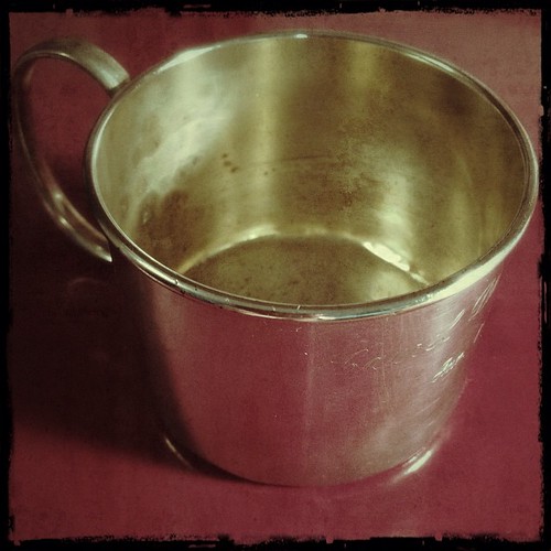 #fmsphotoaday November 11 - A memory (my silver baby cup)